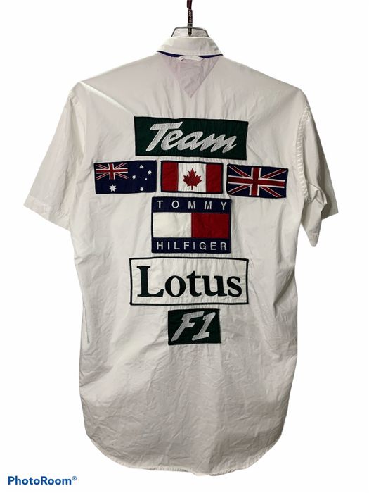 Vintage 🔥RARE🔥Vintage 90s Tommy Hilfiger LOTUS F1 Racing Shirt