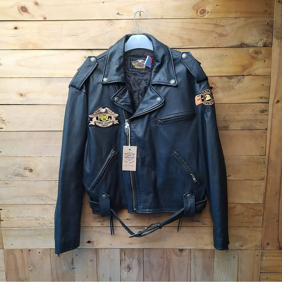 hot harley davidson leather embossed rtl ltd ramones jacket