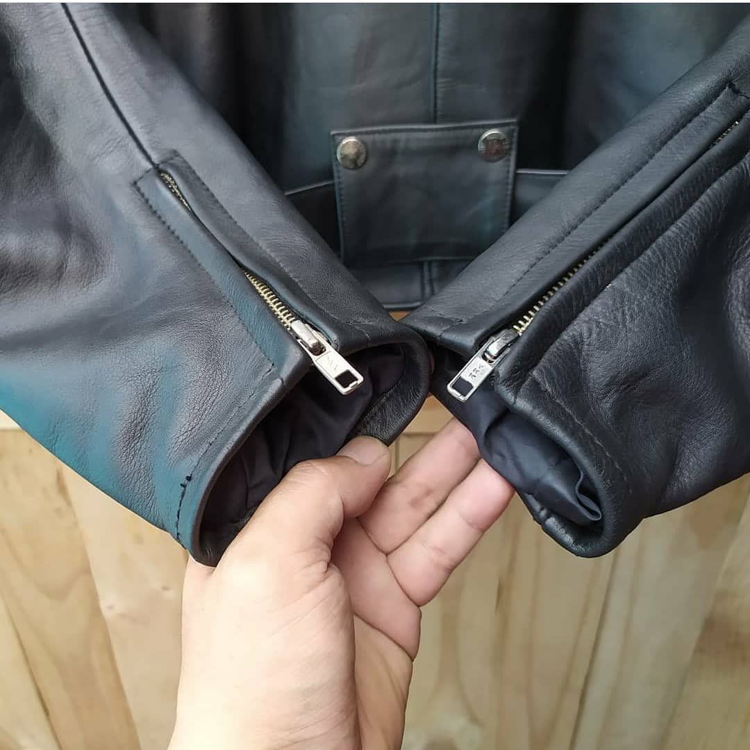 Genuine Leather × Japanese Brand TOP RIDER LEATHER RAMONES PERFECTO PETROFF JACKET Size US L / EU 52-54 / 3 - 8 Thumbnail