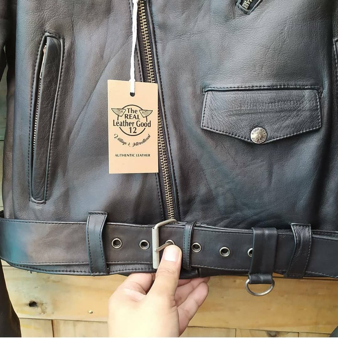 Genuine Leather × Japanese Brand TOP RIDER LEATHER RAMONES PERFECTO PETROFF JACKET Size US L / EU 52-54 / 3 - 7 Thumbnail