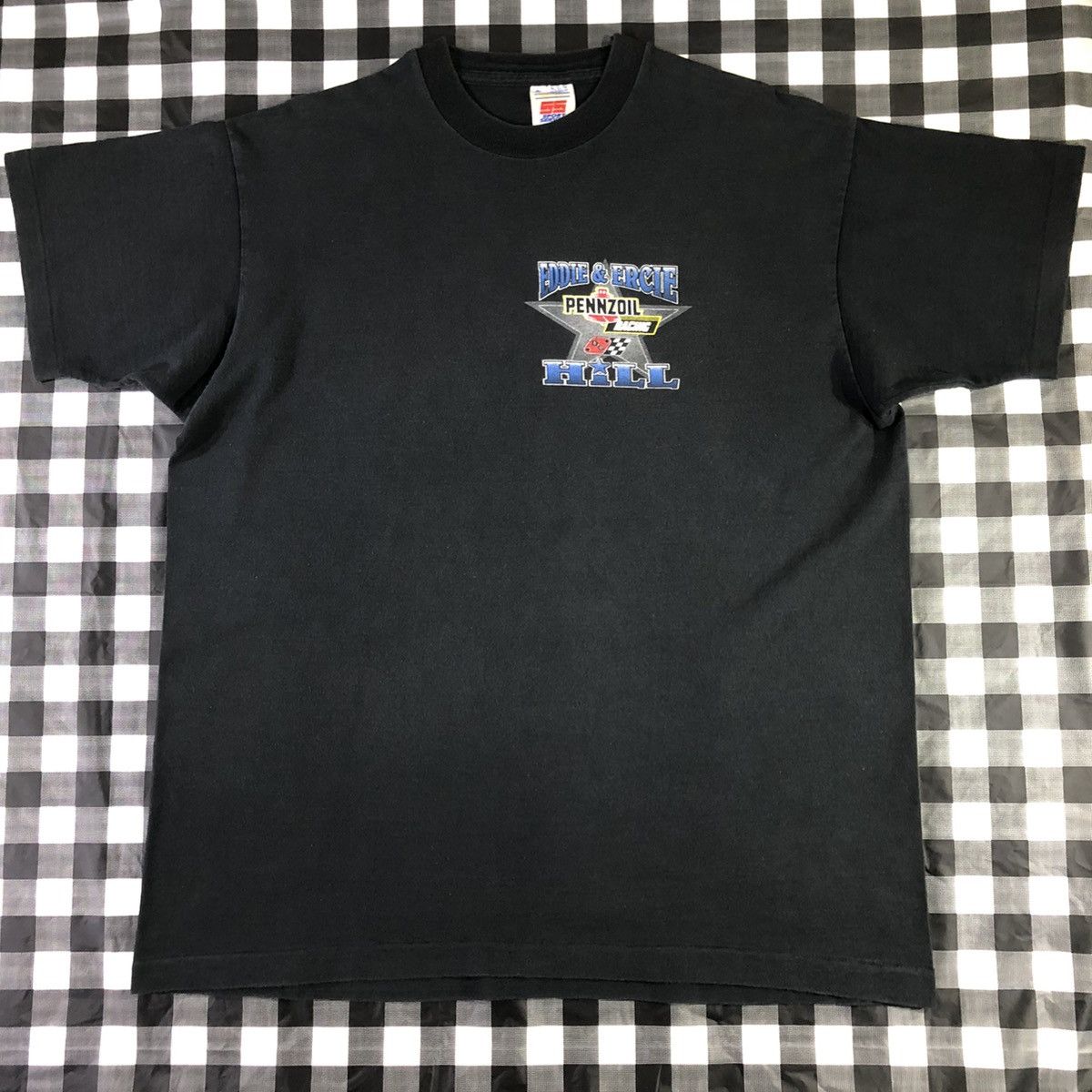 Vintage Eddie Hill Pennzoil 1993 Top Fuel Dragster Car Racing Tee Size US XL / EU 56 / 4 - 2 Thumbnail