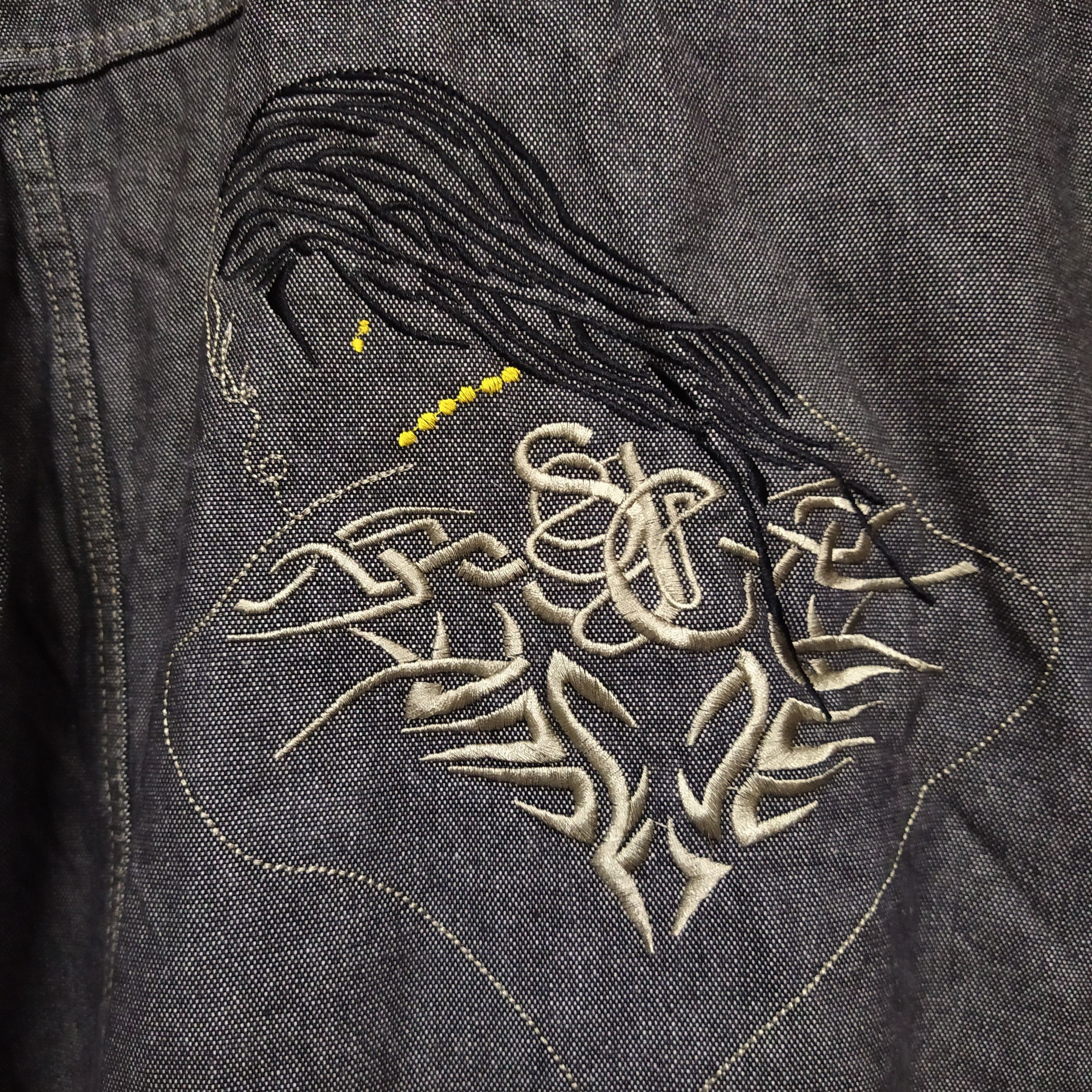 Sean John 90s SEAN JOHN DENIM JACKET EMBROIDERRED OVERSIZED (D66) Size US XL / EU 56 / 4 - 2 Thumbnail