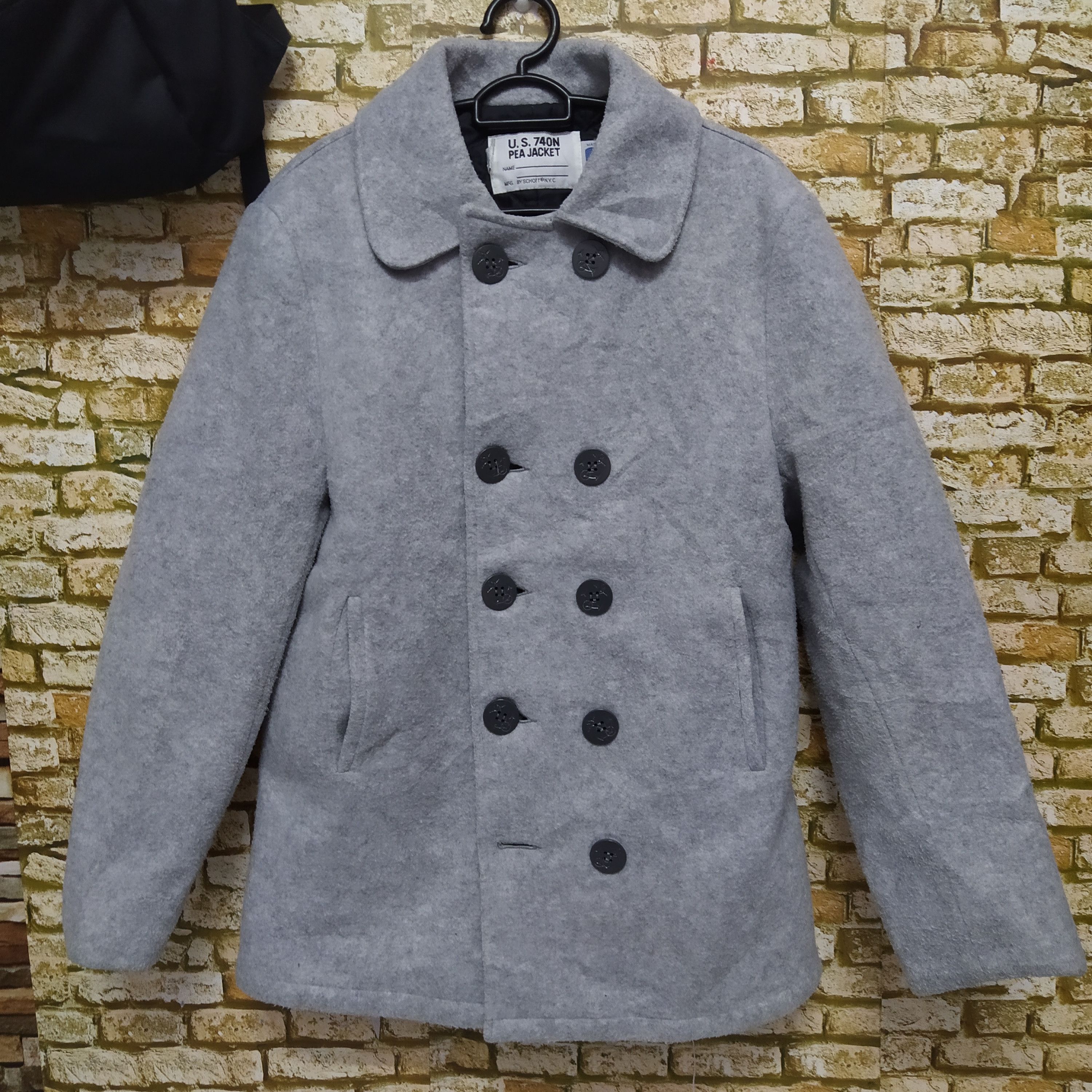 Schott SCHOTT NYC PEA JACKET 740N (D67) Size US M / EU 48-50 / 2 - 1 Thumbnail