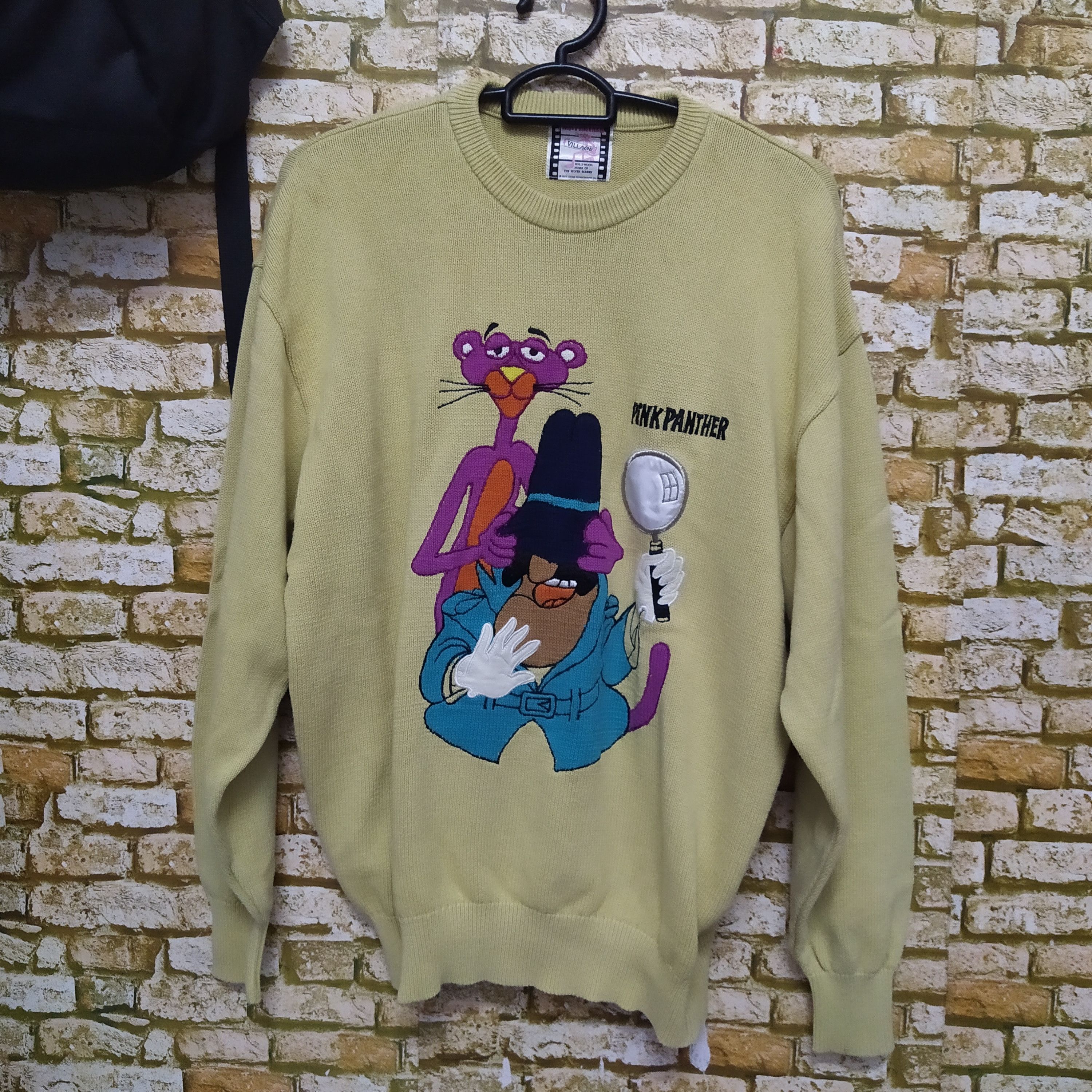 Cartoon Network × Vintage 1989 PINK PANTHER KNITWEAR VILLAGE (D80) Size US L / EU 52-54 / 3 - 1 Thumbnail