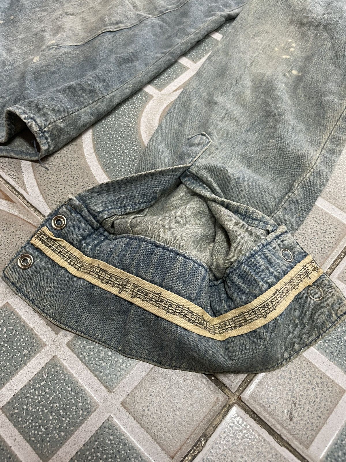Japanese Brand Number (N)ine Music Note Denim Jacket Size US S / EU 44-46 / 1 - 9 Thumbnail