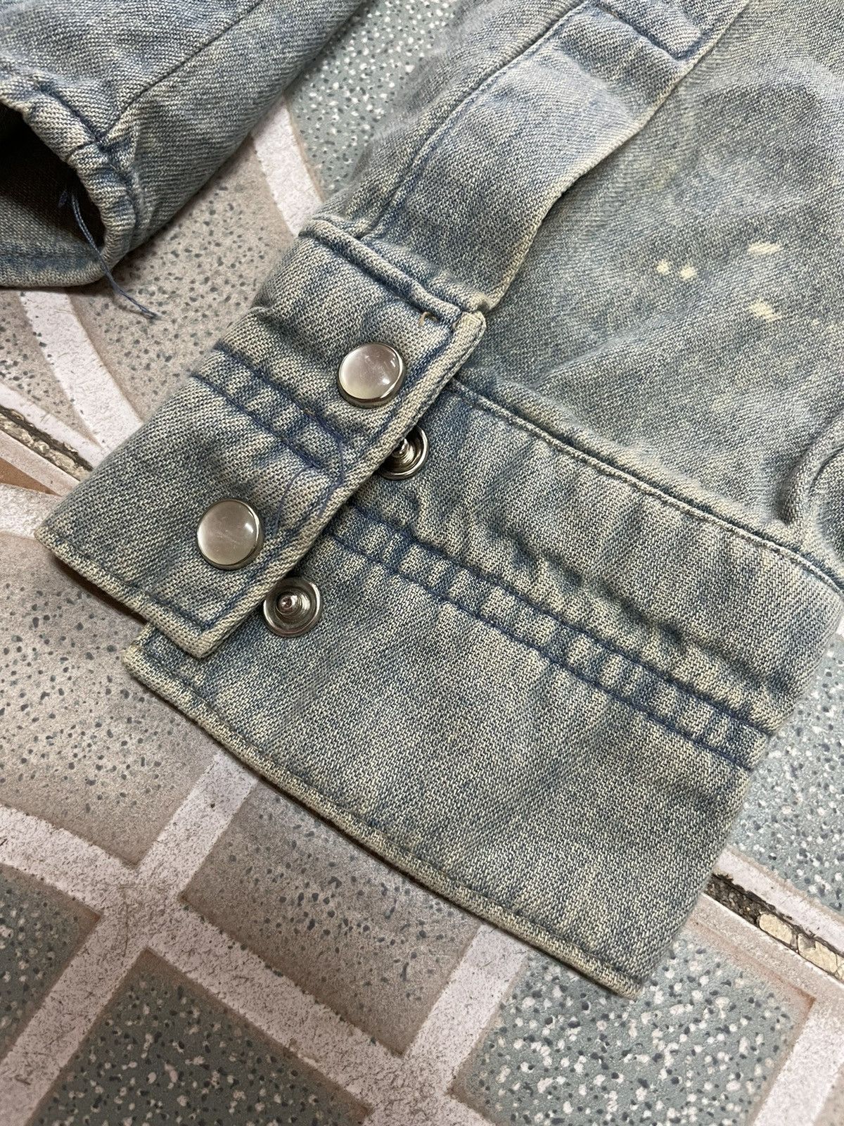 Japanese Brand Number (N)ine Music Note Denim Jacket Size US S / EU 44-46 / 1 - 8 Thumbnail