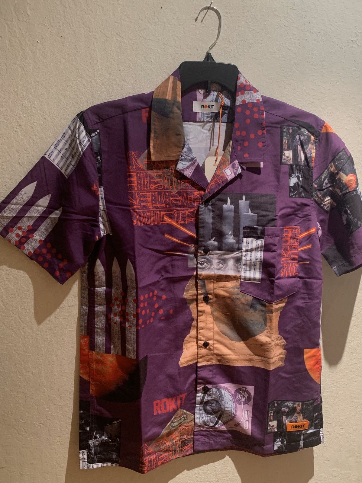 Designer × Rokit *RARE* New Rokit Esoteric Symbolism Button Shirt - Large Size US L / EU 52-54 / 3 - 1 Thumbnail