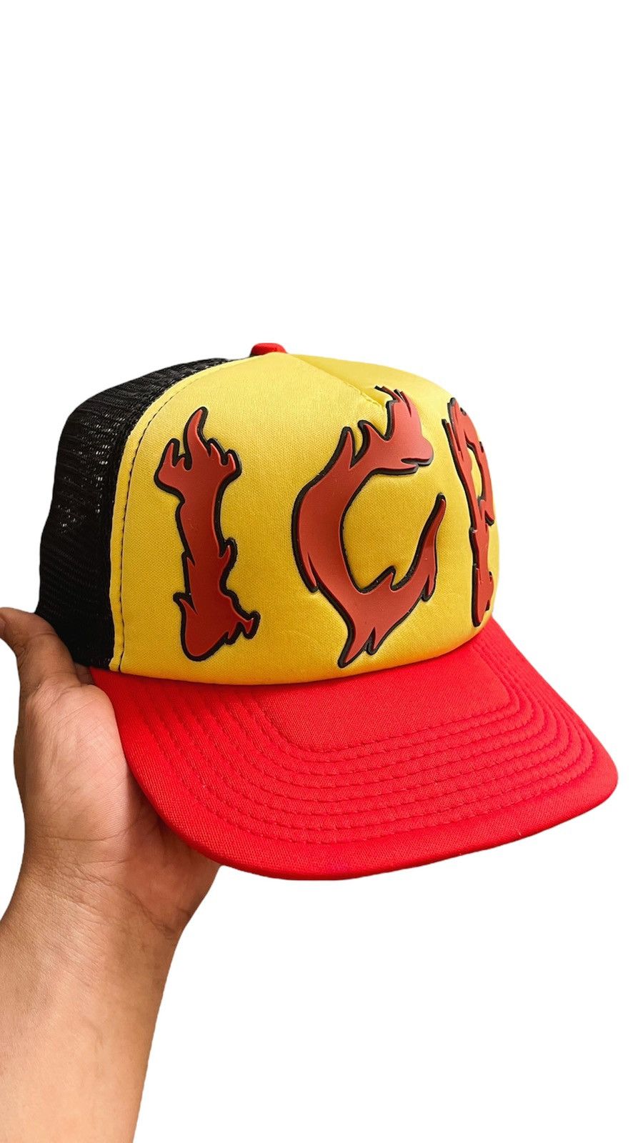 Rap Tees × Vintage Insane Clown Posse Flames Logo Trucker Mesh Snapback Hat Size ONE SIZE - 3 Thumbnail