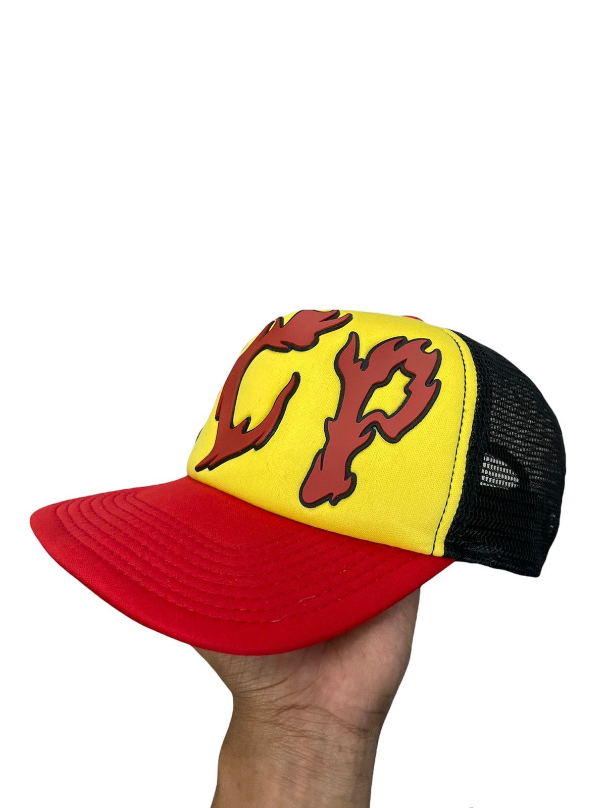 Rap Tees × Vintage Insane Clown Posse Flames Logo Trucker Mesh Snapback Hat Size ONE SIZE - 4 Thumbnail