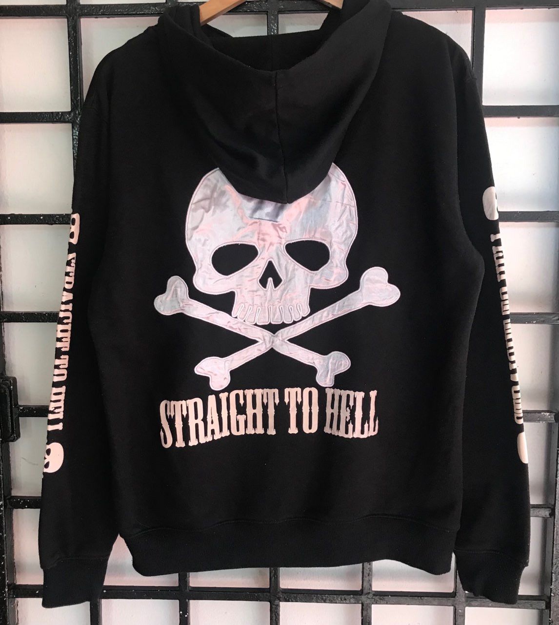 Designer × Japanese Brand 🔥 Japanese Brand "Straight To Hell" Black Jacket Hoodie Size US M / EU 48-50 / 2 - 1 Thumbnail
