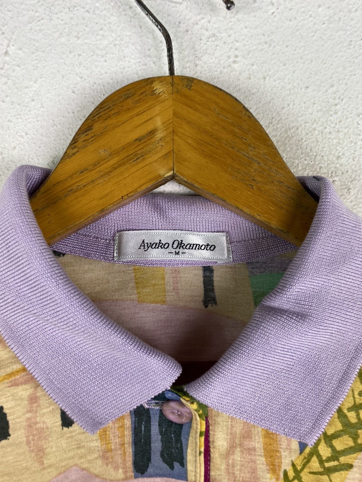 Designer × Mizuno × Vintage Vintage Ayako Okamoto x Mizuno Long Sleeve Polo Shirt Desert Size US M / EU 48-50 / 2 - 6 Thumbnail
