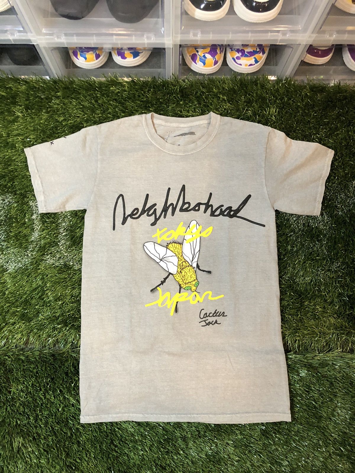 Travis Scott Cactus Jack For Neighborhood Carousel Tee Grey Size