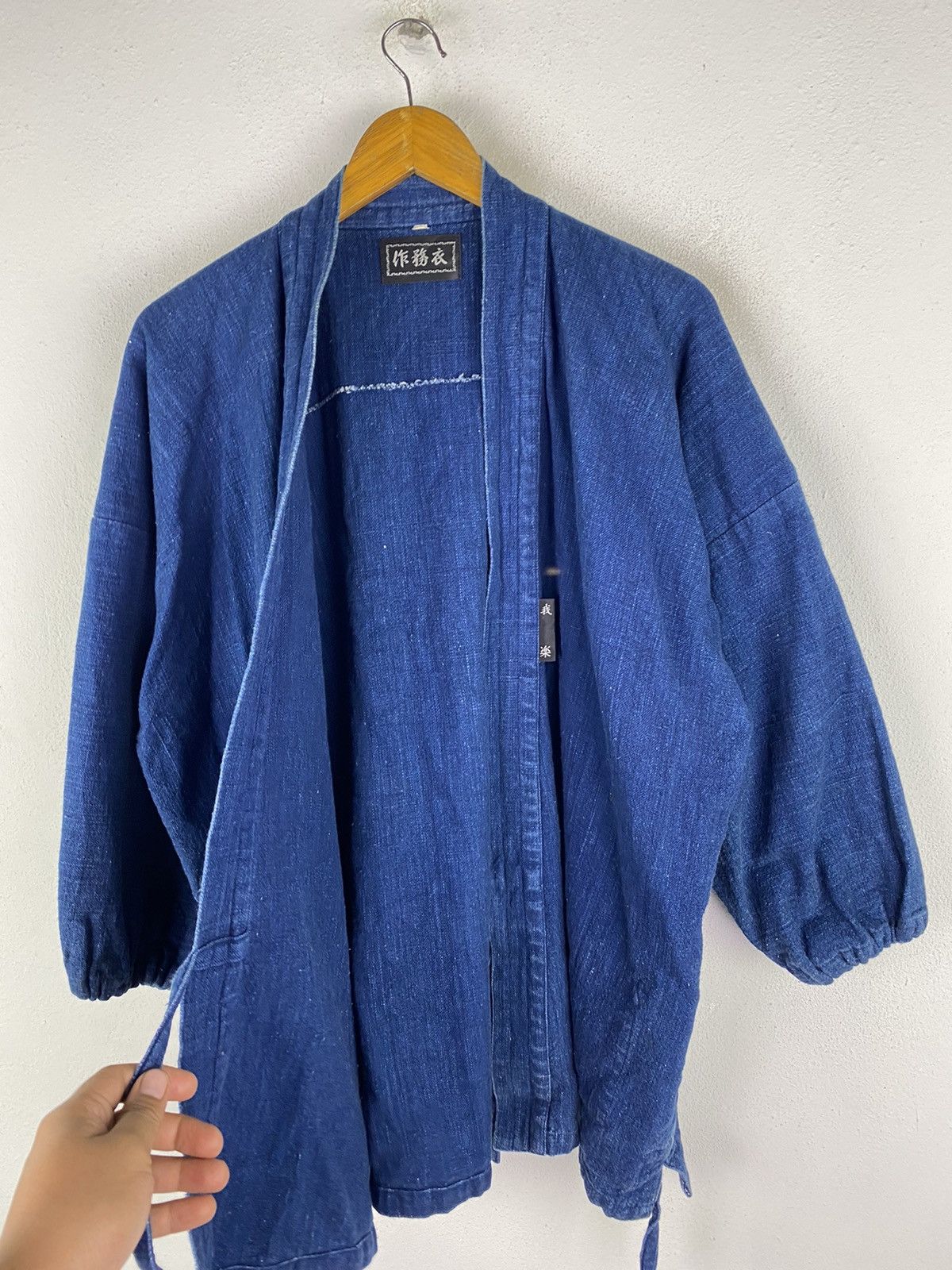 Indigo × Japanese Brand 🔥DHL SHIPPING🔥INDIGO KIMONO KENDO MATSUKAN STYLE Size US L / EU 52-54 / 3 - 6 Thumbnail