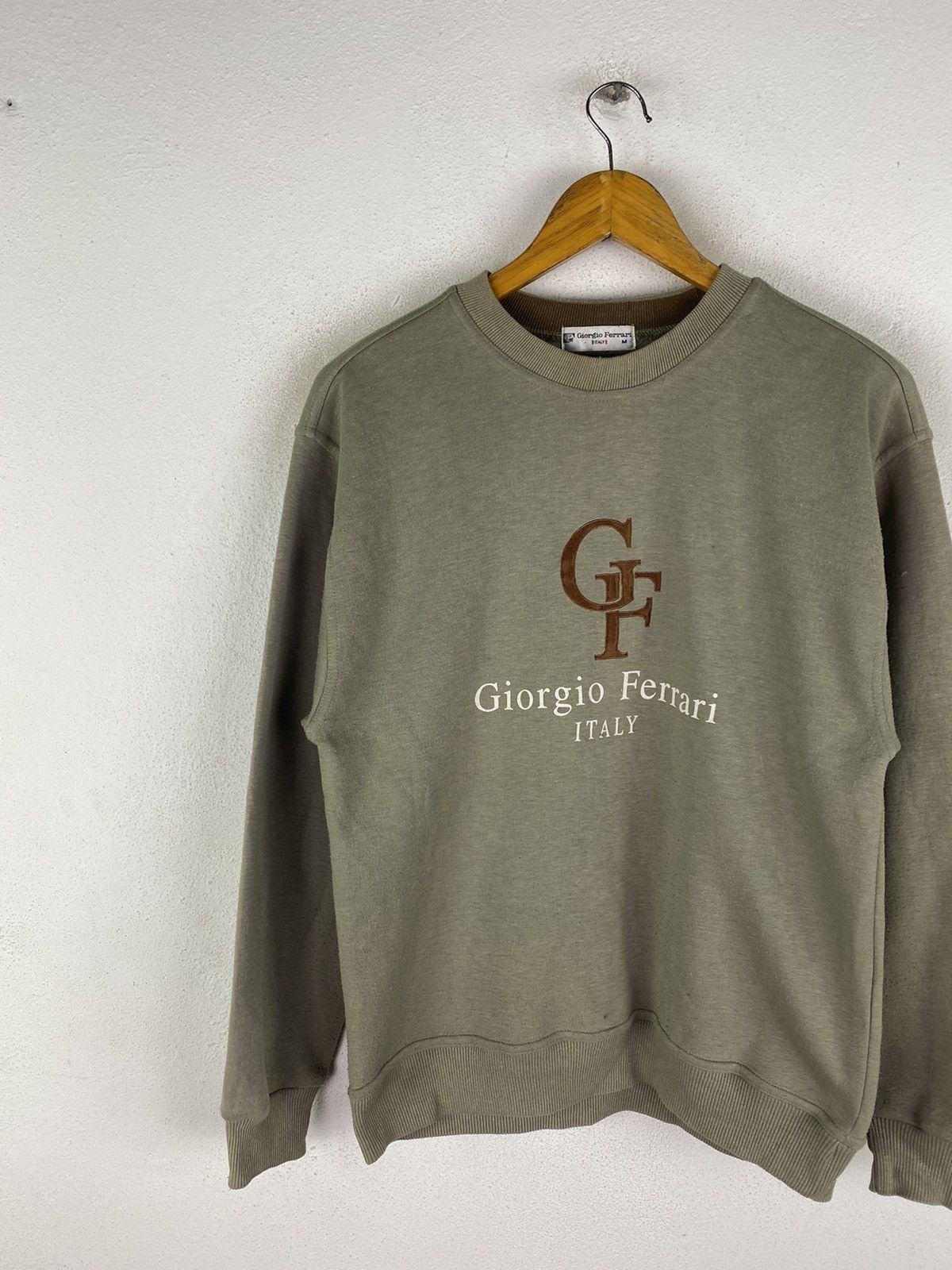 Designer × Vintage 🔥DHL SHIPPING🔥GIORGIO FERRARI ITALY BIG LOGOS SWEATSHIRT Size US M / EU 48-50 / 2 - 4 Thumbnail