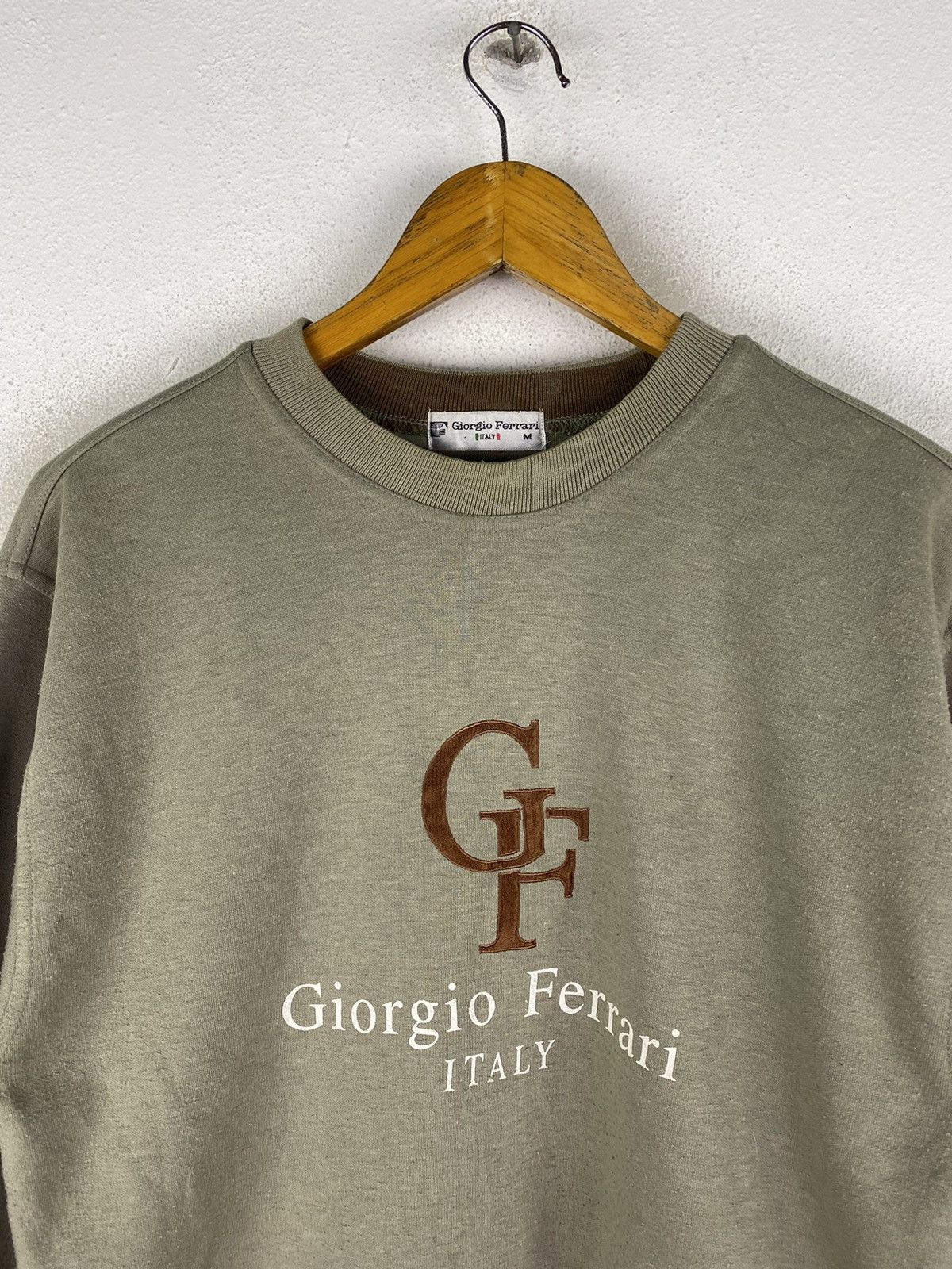 Designer × Vintage 🔥DHL SHIPPING🔥GIORGIO FERRARI ITALY BIG LOGOS SWEATSHIRT Size US M / EU 48-50 / 2 - 5 Thumbnail