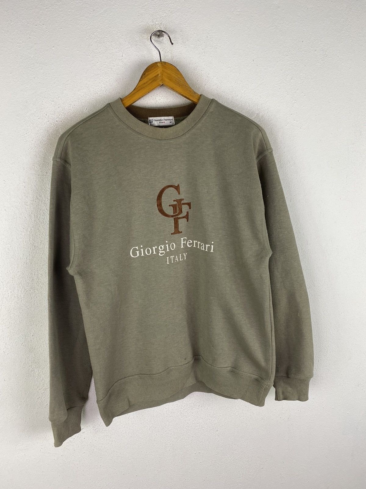 Designer × Vintage 🔥DHL SHIPPING🔥GIORGIO FERRARI ITALY BIG LOGOS SWEATSHIRT Size US M / EU 48-50 / 2 - 3 Thumbnail