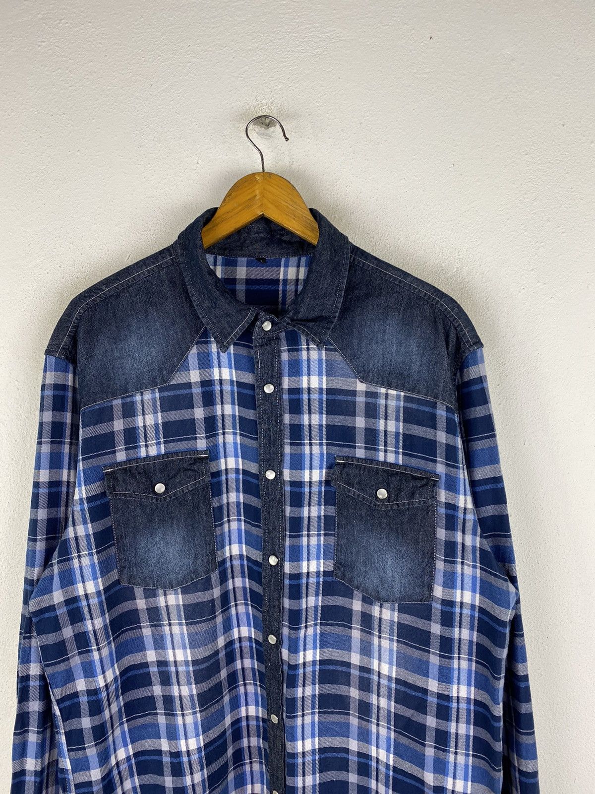 Japanese Brand 🔥DHL SHIPPING🔥WESTERN SNAP BUTTON SHIRT Size US XXL / EU 58 / 5 - 5 Thumbnail