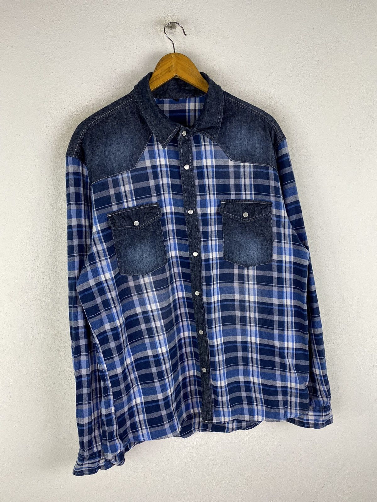 Japanese Brand 🔥DHL SHIPPING🔥WESTERN SNAP BUTTON SHIRT Size US XXL / EU 58 / 5 - 3 Thumbnail