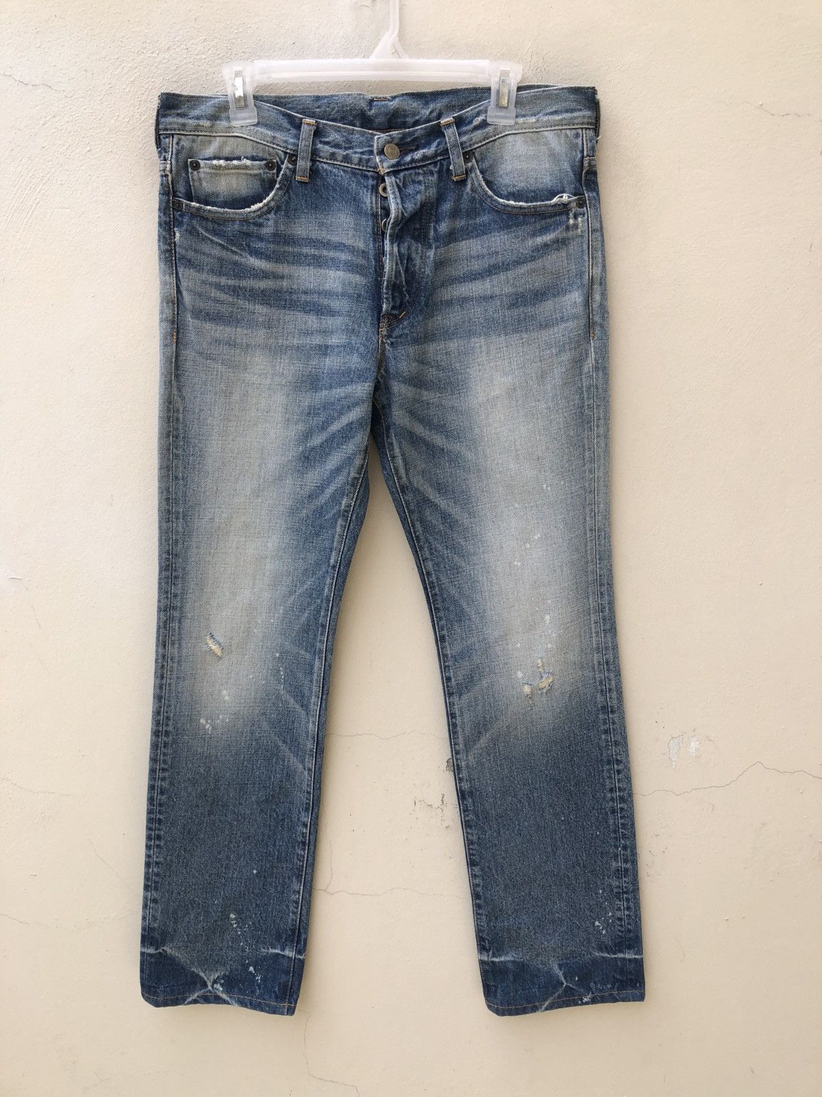 Markaware MarkaWare Japan Rips Distressed Painter Slim Denim Jeans Size US 32 / EU 48 - 1 Thumbnail