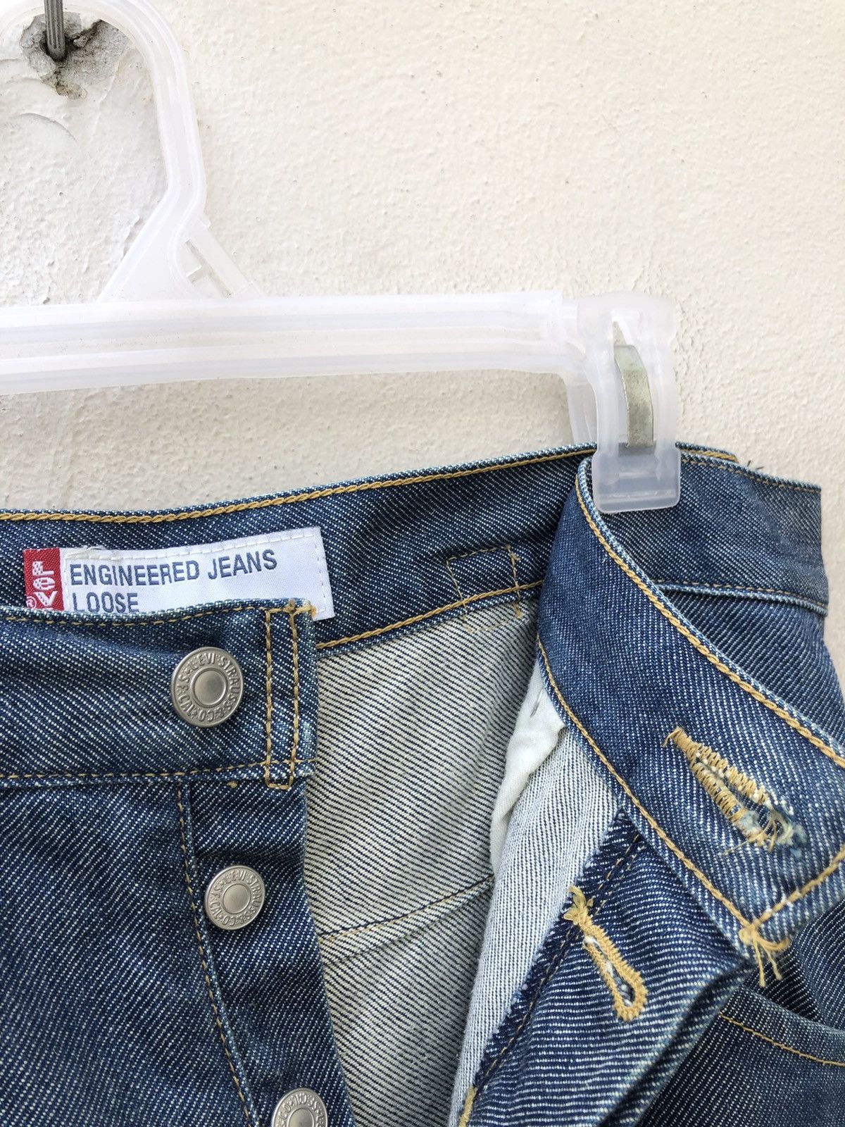 Levi's 2000 Levi’s Engineered Japan Buckle Back Loose Denim Jeans Size US 30 / EU 46 - 6 Thumbnail