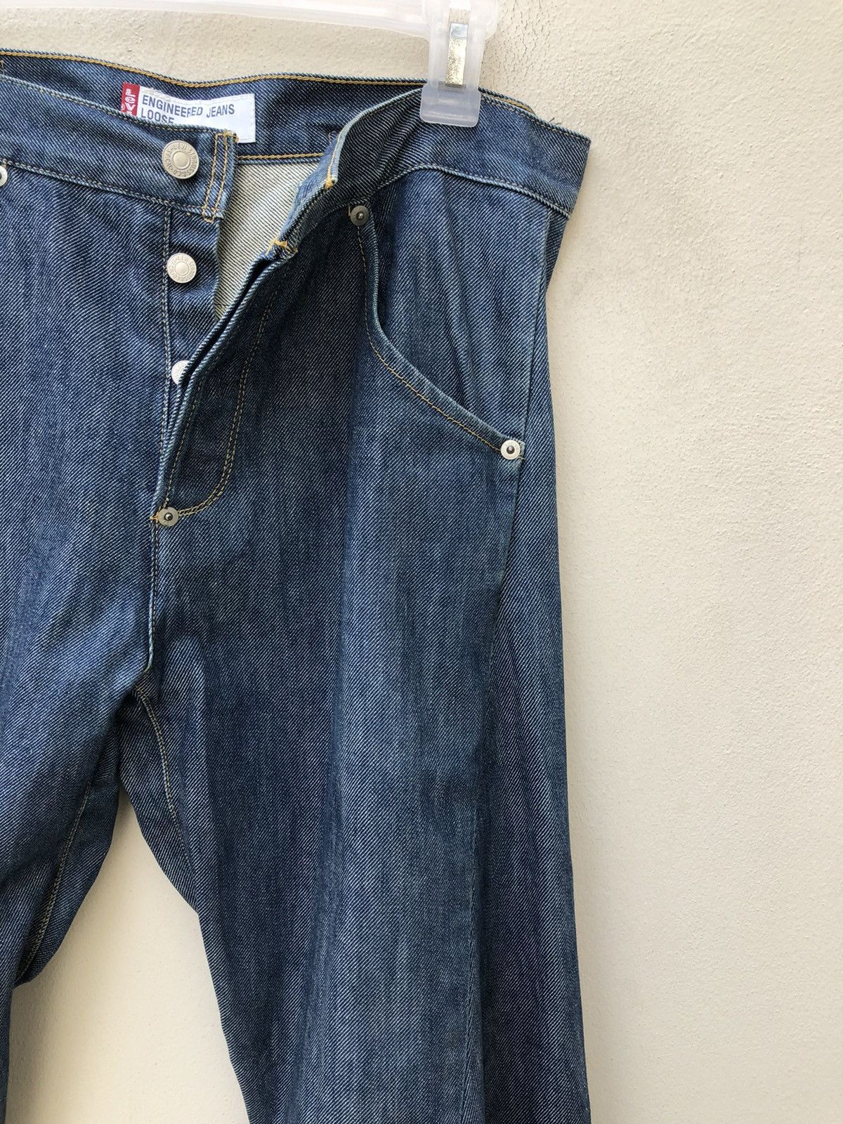 Levi's 2000 Levi’s Engineered Japan Buckle Back Loose Denim Jeans Size US 30 / EU 46 - 10 Thumbnail