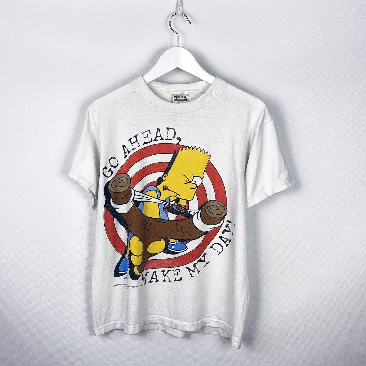 The Simpsons Vintage 90’s The Simpsons Bart Go Ahead Make my Day tee Size US M / EU 48-50 / 2 - 1 Thumbnail