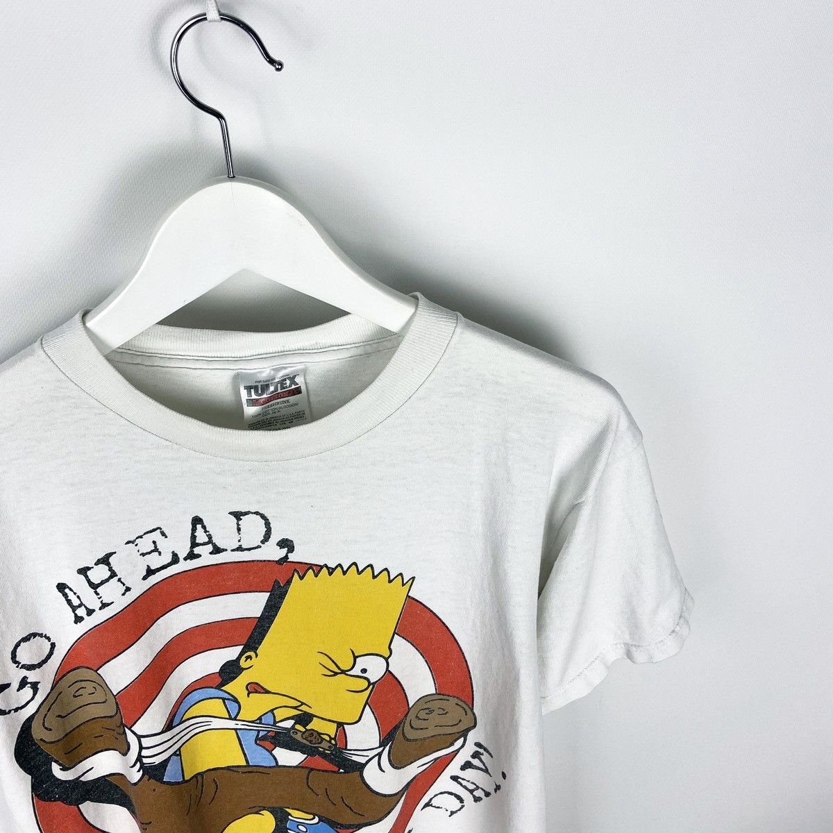 The Simpsons Vintage 90’s The Simpsons Bart Go Ahead Make my Day tee Size US M / EU 48-50 / 2 - 2 Thumbnail