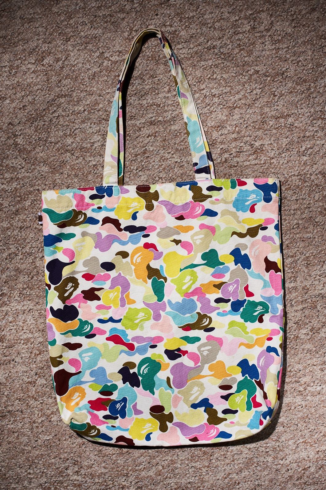 Bape Bape Canvas Multi Camo Tote Bag | Grailed