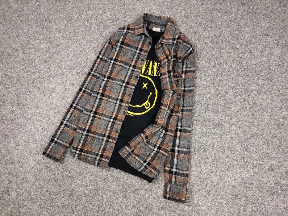 Flannel Vintage Flannel Shirt Travis Scott Style Size US M / EU 48-50 / 2 - 7 Thumbnail