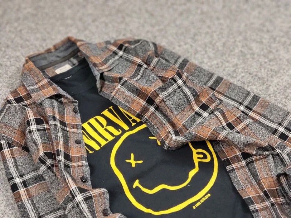 Flannel Vintage Flannel Shirt Travis Scott Style Size US M / EU 48-50 / 2 - 11 Thumbnail