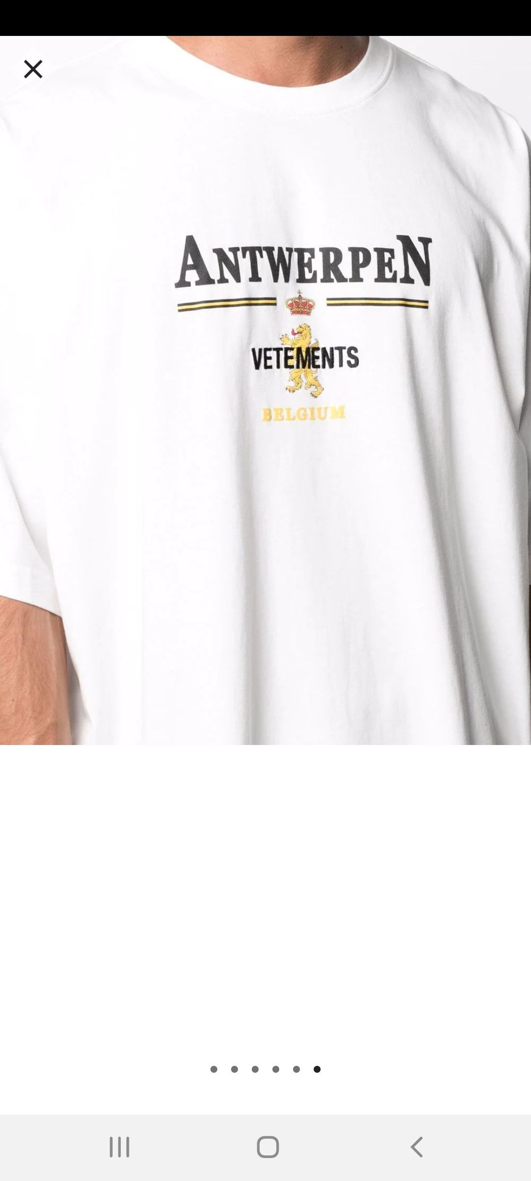 売れ筋 VETEMENTS ヴェトモン ANTWERPEN アントワープ 半袖シャツ ...