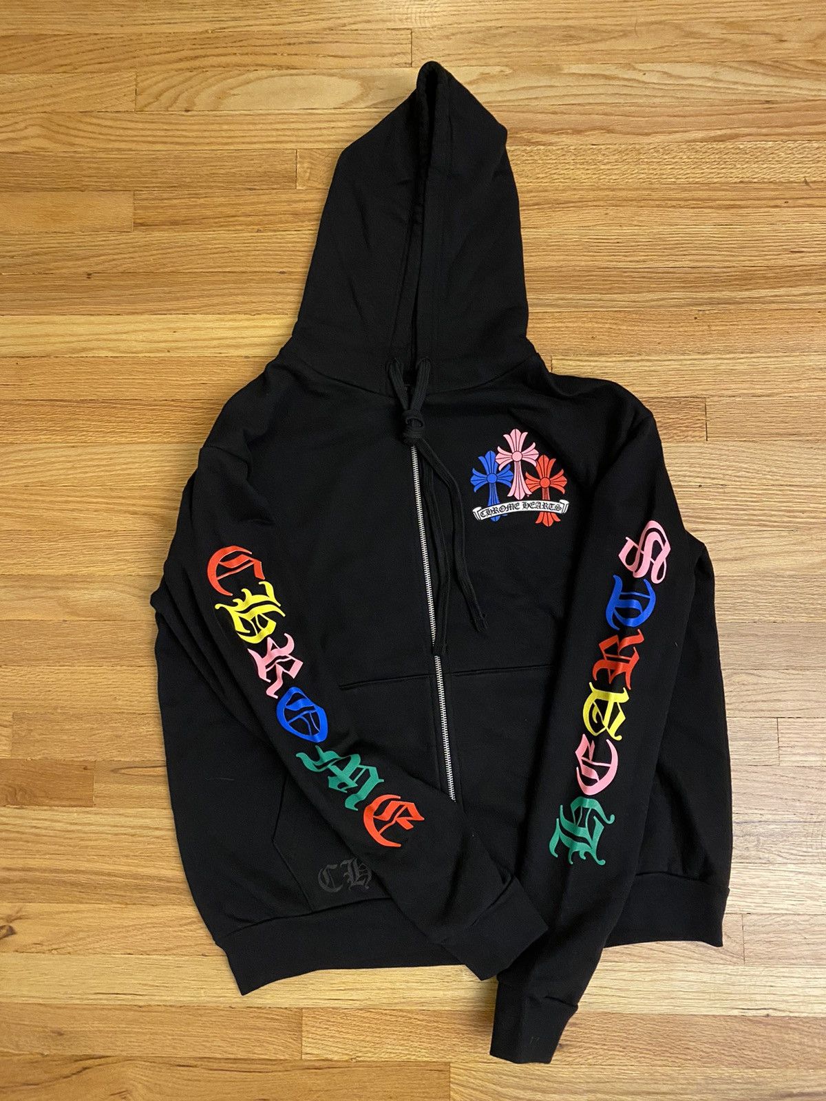 Chrome Hearts Multi Color Cross Zip Up Hoodie – The Luxury Shopper