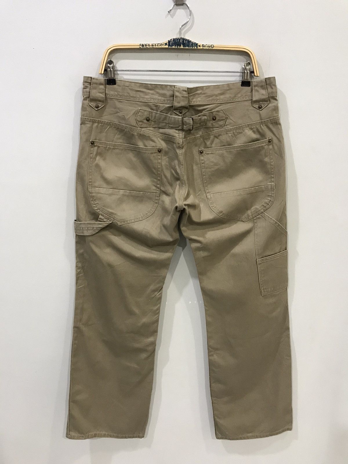 Designer KURASAFUKU Japanese Workwear Double Knee Carpenter Pant Size US 35 - 10 Thumbnail
