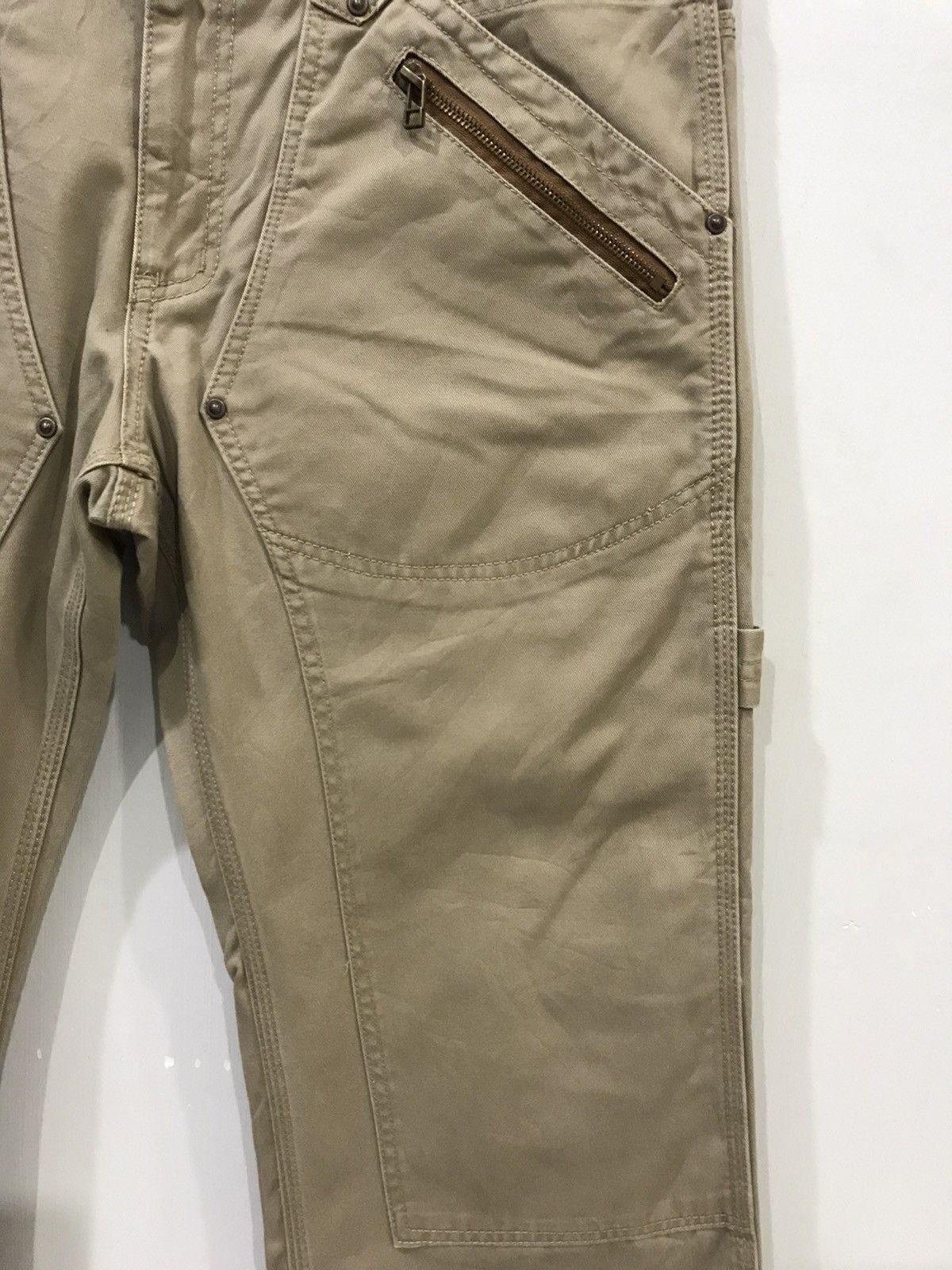 Designer KURASAFUKU Japanese Workwear Double Knee Carpenter Pant Size US 35 - 8 Thumbnail