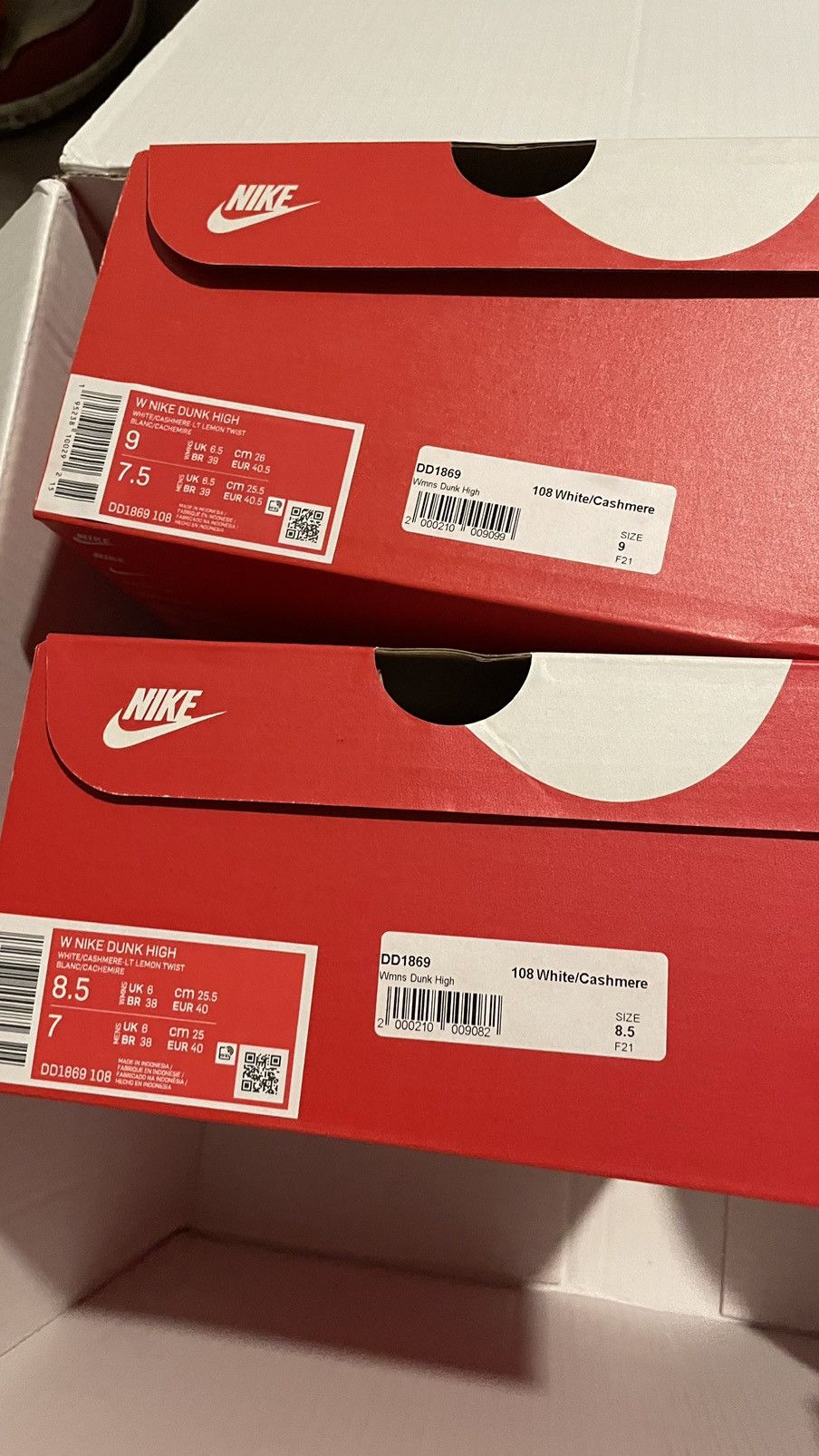 Nike Nike Dunk High WMNS Lemon Twist Size 9W (7.5M) *IN HAND S Size US 8.5 / IT 38.5 - 5 Thumbnail