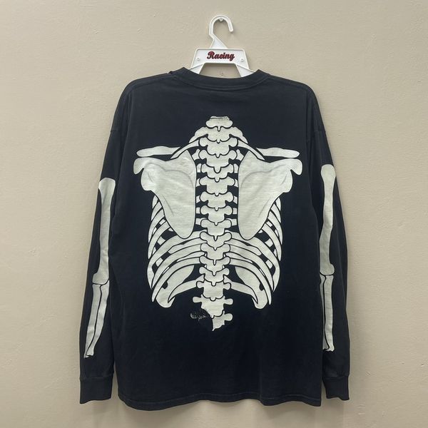 Vintage Misfits Skeleton Long Sleeve Shirt Vintage 90s All Print