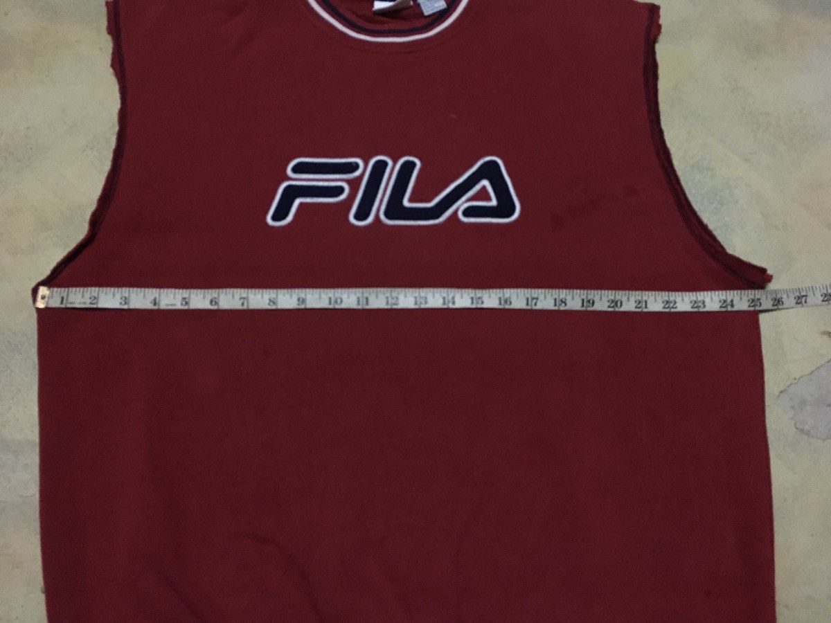 Fila × Vintage Vintage Fila Big Logo Sweatshirt Sleeveless Size US L / EU 52-54 / 3 - 8 Thumbnail