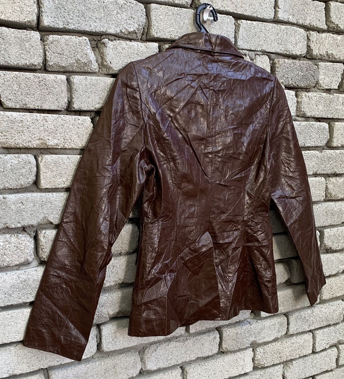 Katharine Hamnett London × Vintage Vintage Katharine Hamnett London Coat Leather Jacket Size US S / EU 44-46 / 1 - 7 Thumbnail