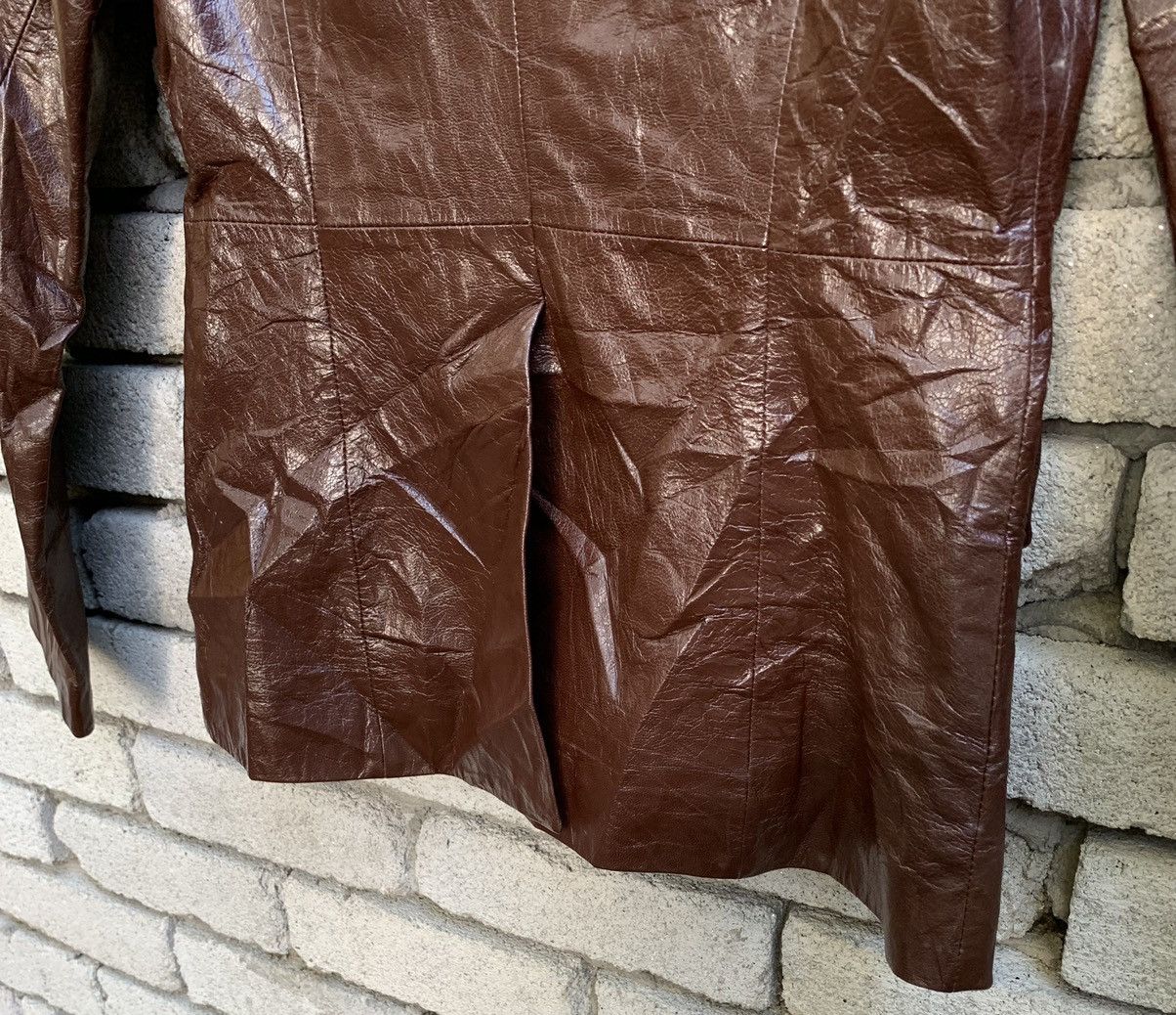 Katharine Hamnett London × Vintage Vintage Katharine Hamnett London Coat Leather Jacket Size US S / EU 44-46 / 1 - 11 Thumbnail