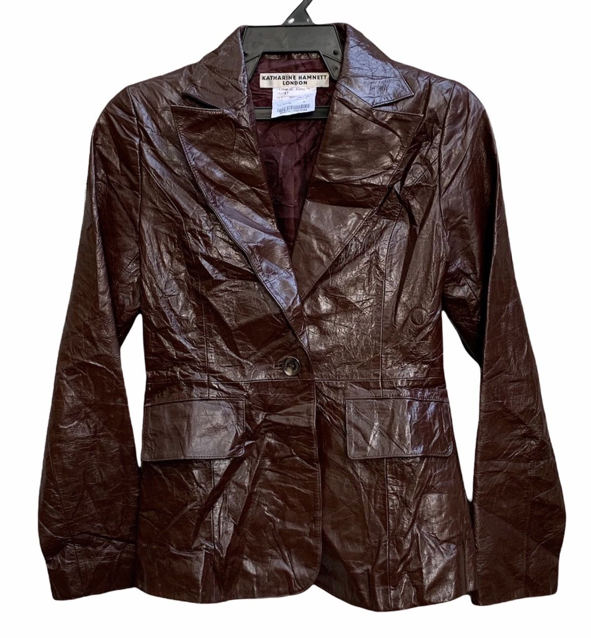 Katharine Hamnett London × Vintage Vintage Katharine Hamnett London Coat Leather Jacket Size US S / EU 44-46 / 1 - 1 Thumbnail