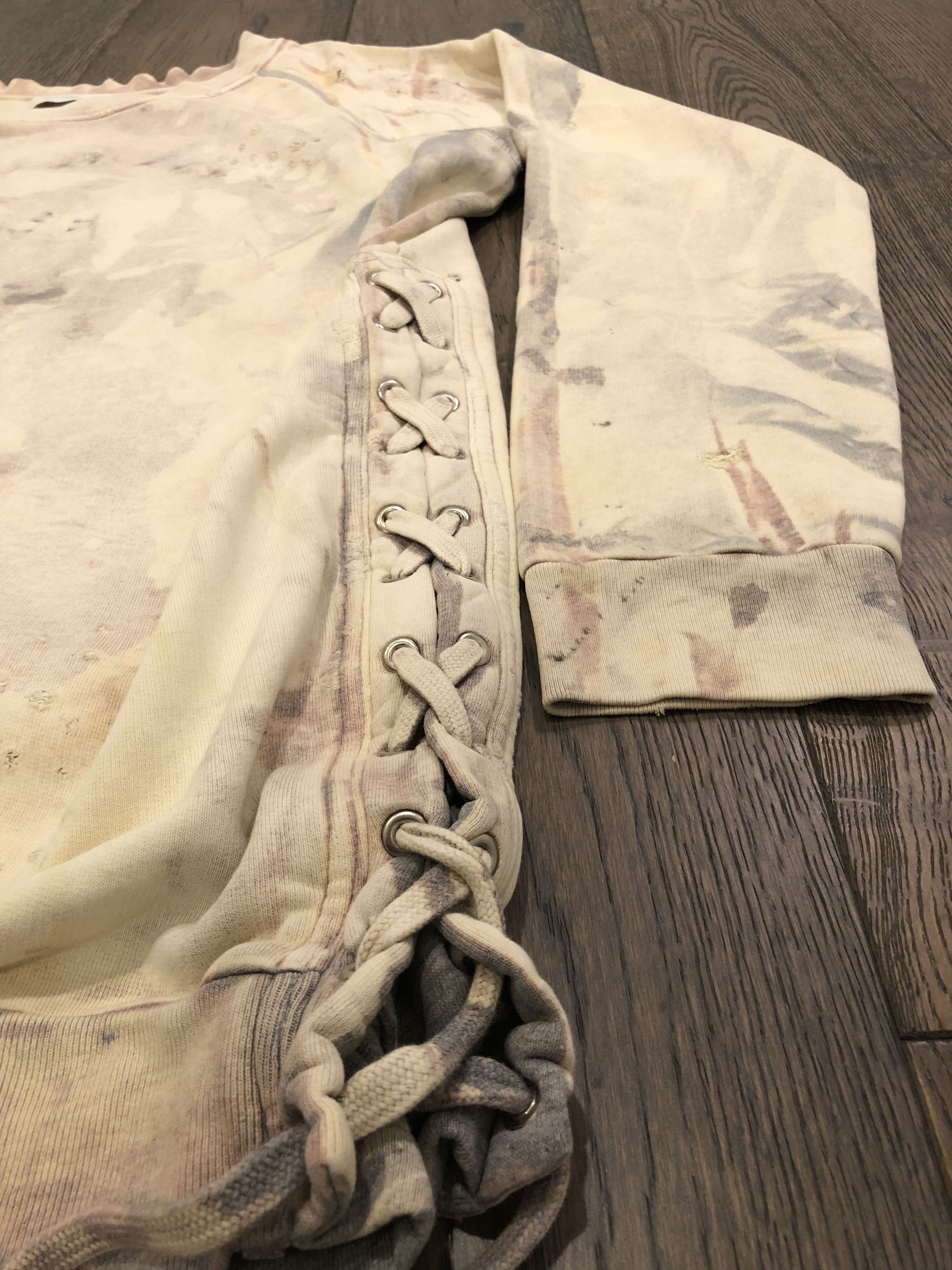 Faith Connexion Oversized Destroyed Bleached Beach Sweatshirt Size US M / EU 48-50 / 2 - 2 Thumbnail