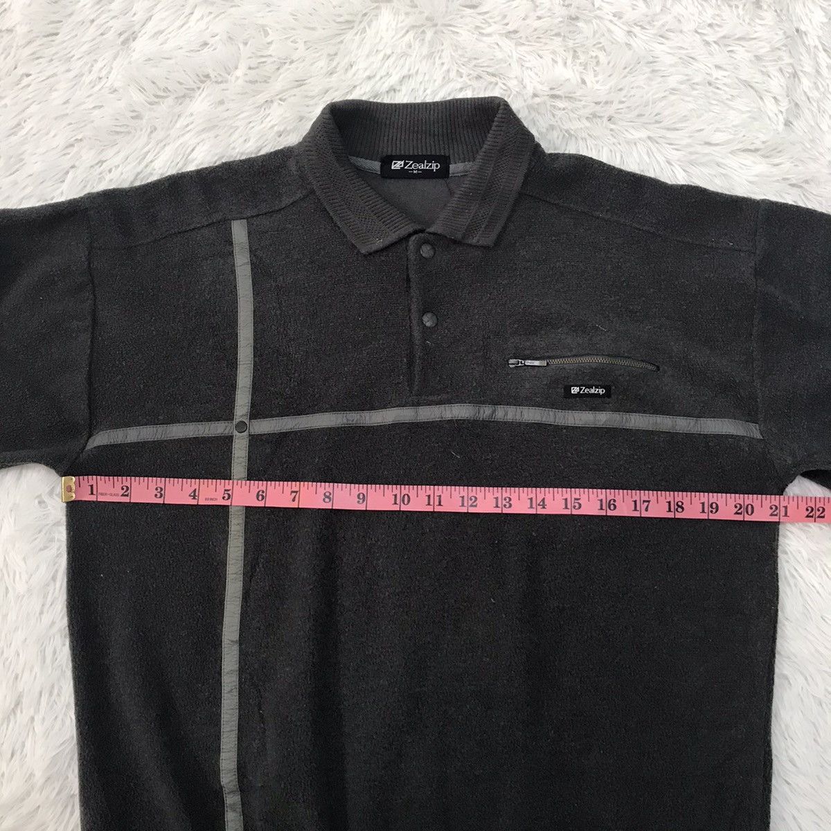 Japanese Brand Zealzip Cross Tape Sweatshirt Sweater Size US M / EU 48-50 / 2 - 18 Thumbnail