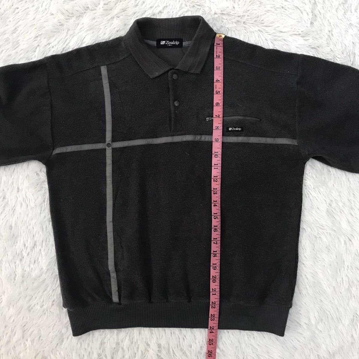 Japanese Brand Zealzip Cross Tape Sweatshirt Sweater Size US M / EU 48-50 / 2 - 19 Thumbnail