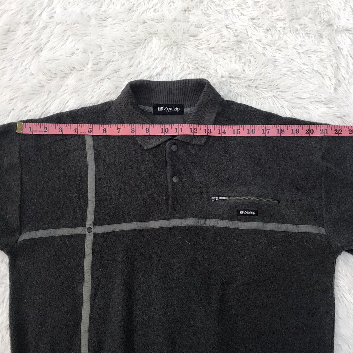 Japanese Brand Zealzip Cross Tape Sweatshirt Sweater Size US M / EU 48-50 / 2 - 20 Thumbnail
