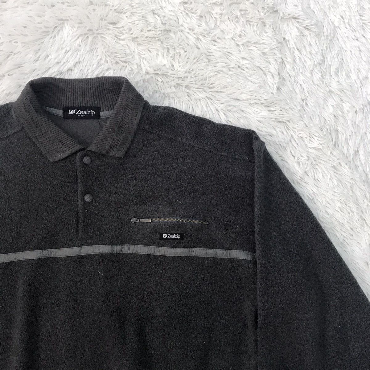 Japanese Brand Zealzip Cross Tape Sweatshirt Sweater Size US M / EU 48-50 / 2 - 4 Thumbnail