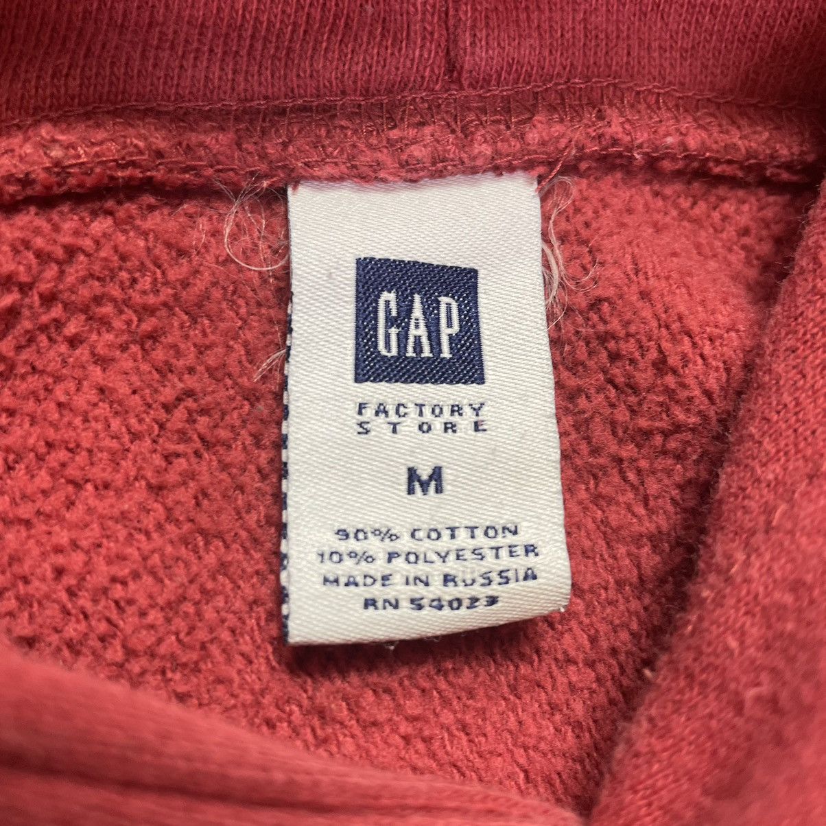 Gap × Vintage Rare 90’s Gap Minimalist Logo Faded French Terry Hoodie Size US M / EU 48-50 / 2 - 2 Thumbnail