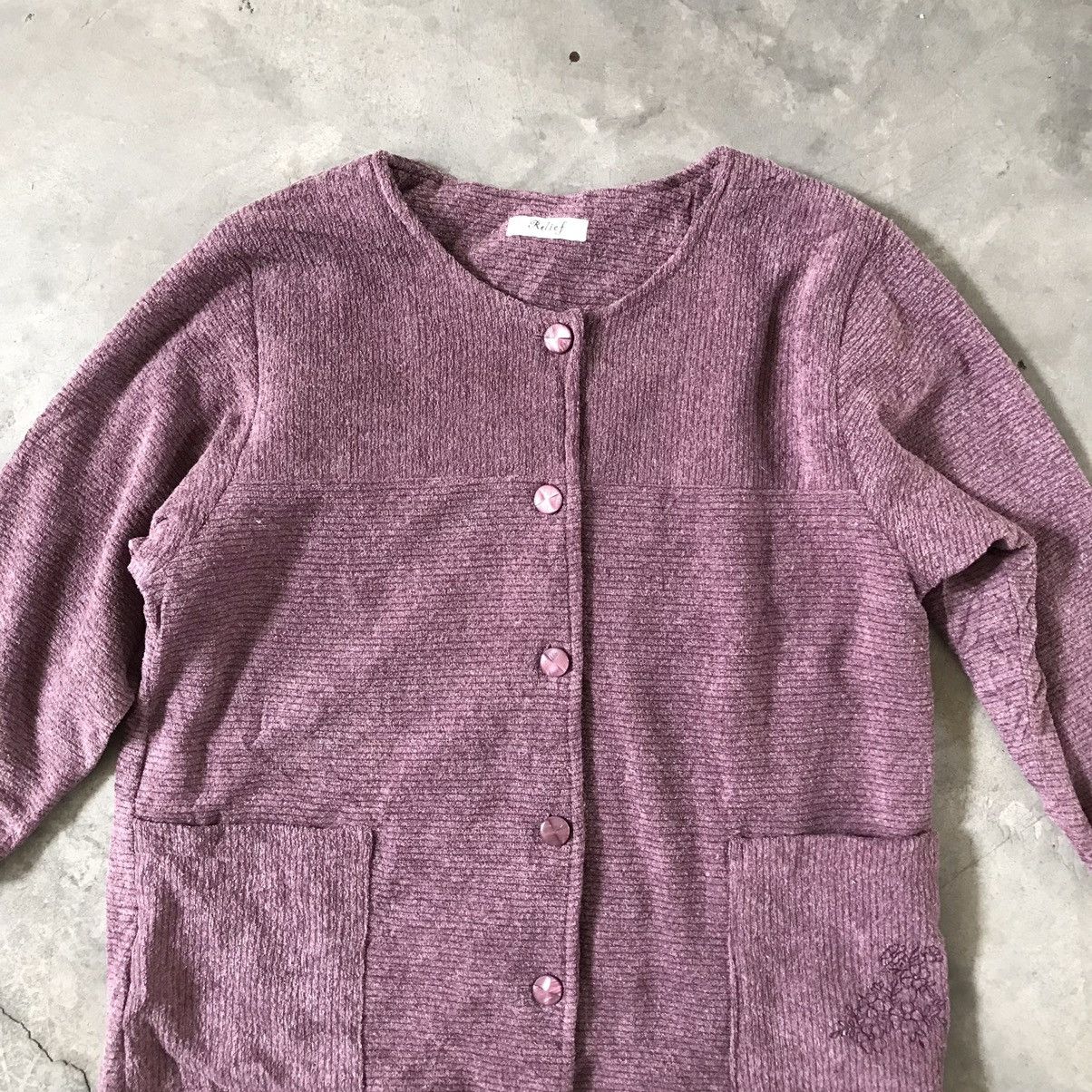 Japanese Brand × Vintage 🔥 Vintage 🔥 90s Japanese Knit Quilted Cardigan Size US M / EU 48-50 / 2 - 2 Thumbnail