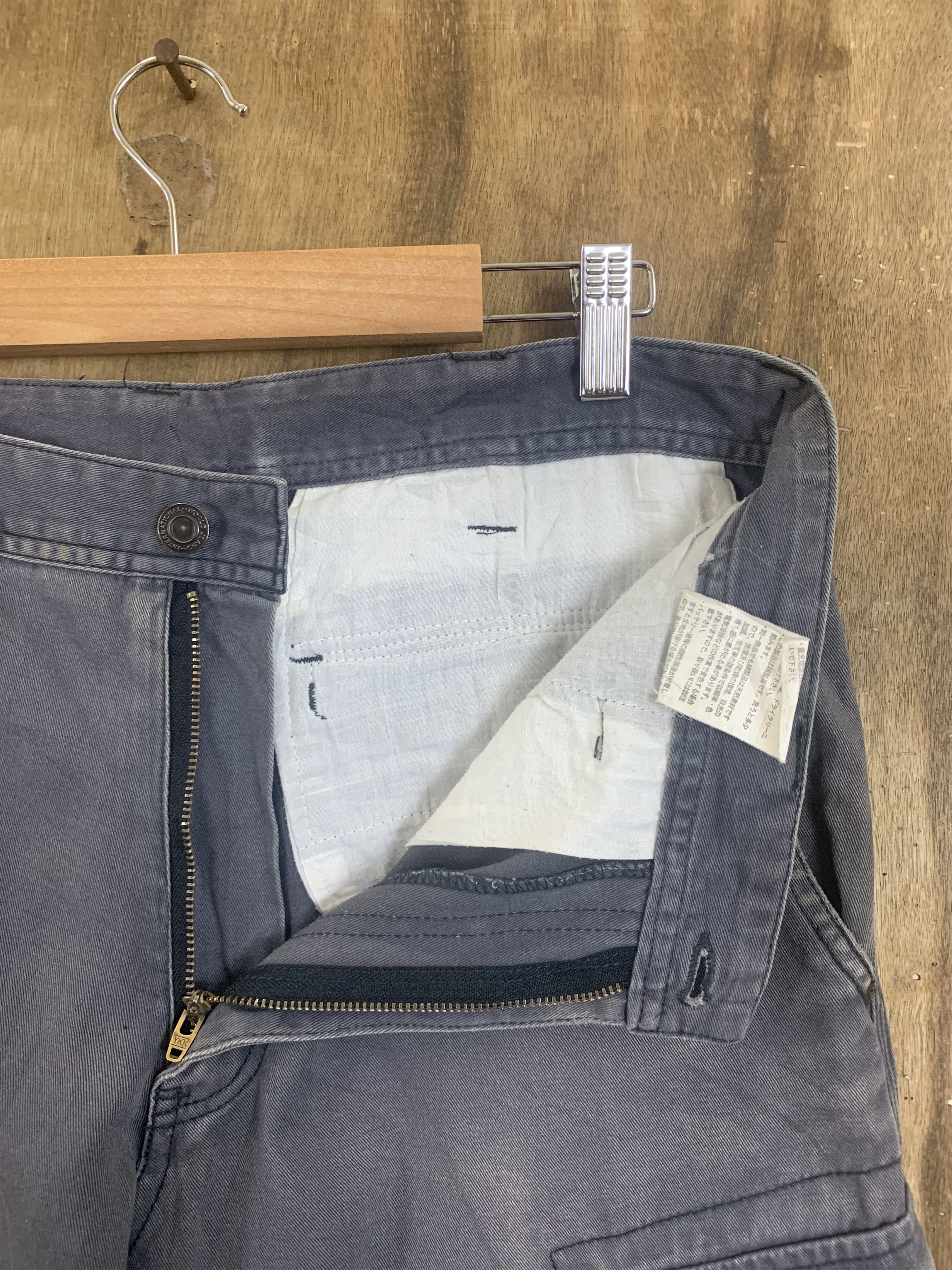 Japanese Brand Cargo Pants Evenriver Multipocket Streetwear Faded Grey Size US 31 - 9 Thumbnail
