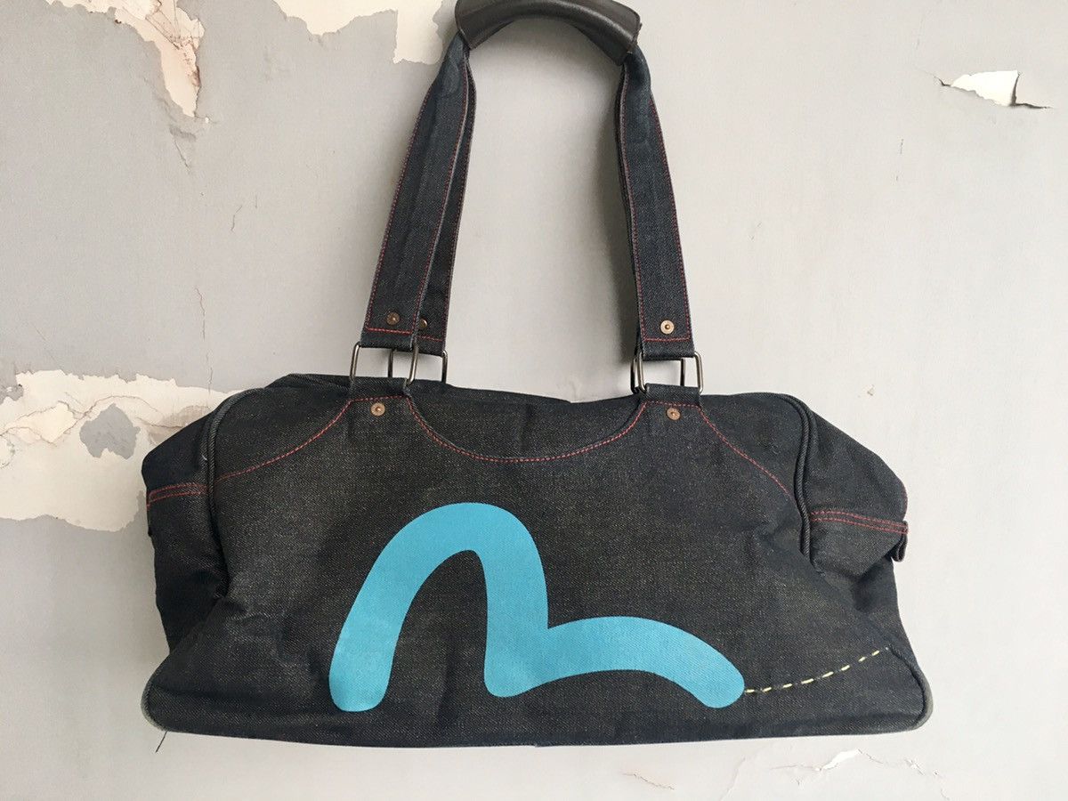 Evisu Japanese Brand Streetwear Evisu denim sport bag Grailed