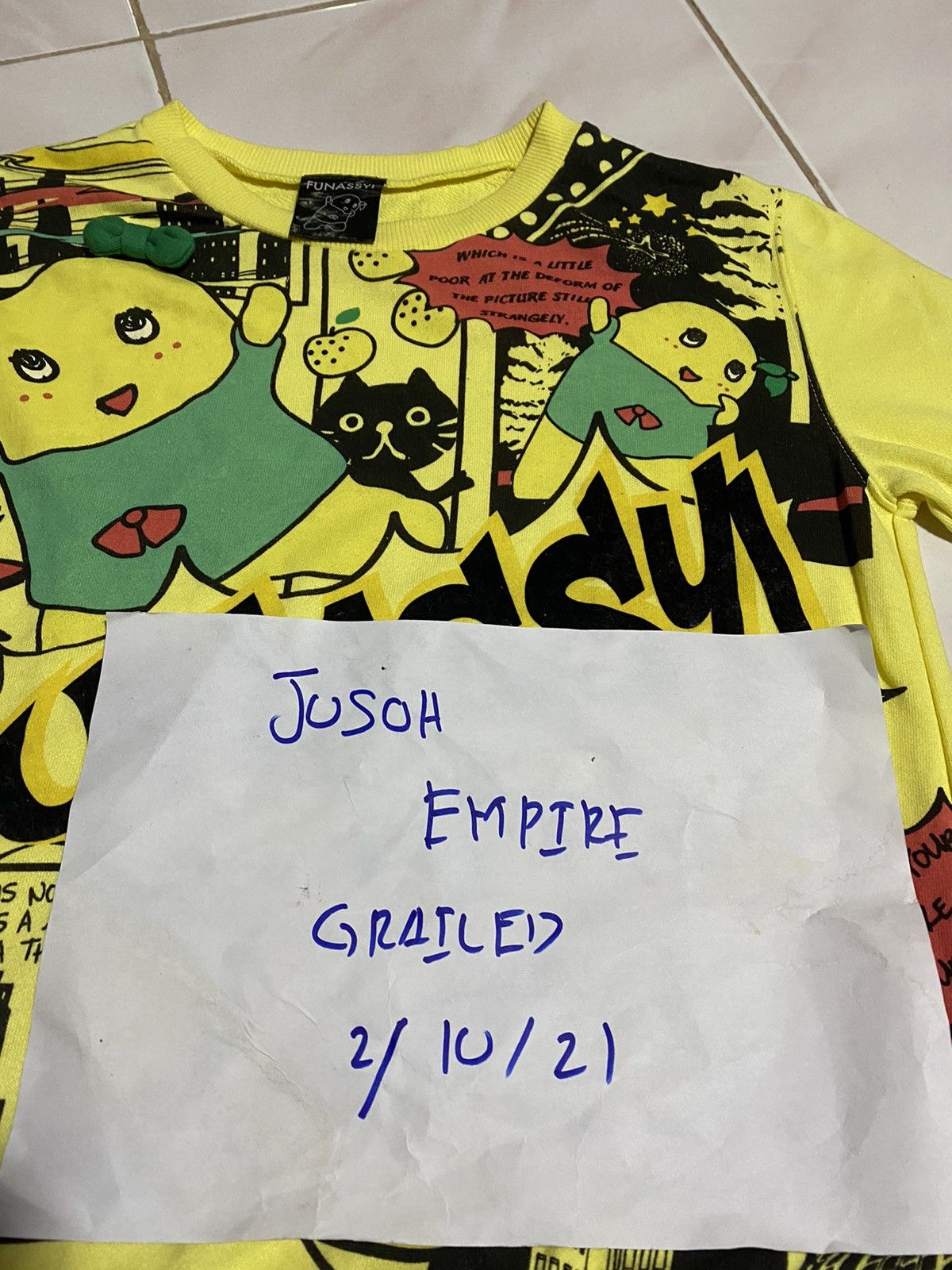 Anime 🔥SALE🔥FUNASSYI JAPANESE CARTOON SWEATSHIRT Size US S / EU 44-46 / 1 - 7 Thumbnail